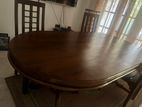 Teak dining table