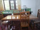 Teak Dining Table with Chairs