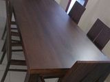 Teak Dining Table with Chairs Set