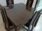 Teak Dining Table Set with 4 Chairs