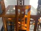 Teak Dining Table with 4 Chairs