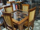 Teak dining table with 4 chairs Set - rdtc2457