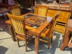 Teak Dining Table with 4 Chairs - Tdtc0421