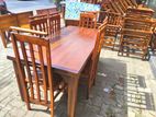 Teak Dining Table with 6 Chairs 6x3 - Tdtc2456