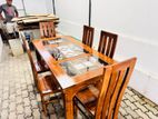 Teak Dining Table with 6 Chairs