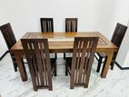 Teak Dining Table with 6 Chairs