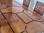 Teak Dining Table with 6 Chairs