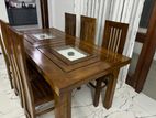 Teak Dining Table with 6 Chairs