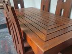 Teak Dining Table with 6 Chairs