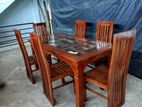 Teak Dining Table with 6 Chairs (N-17)