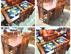 Teak Dining Table With 6 Chairs - Sdtc2553