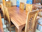 Teak Dining Table with 6 Chairs - Tdtc 2458