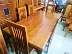 Teak Dining Table with 6 Chairs - Tdtc0150