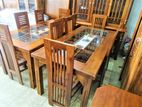 Teak Dining Table with 6 Chairs - Tdtc0235