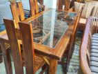 Teak Dining Table with 6 Chairs - Tdtc0901