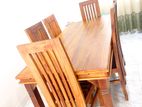 Teak Dining Table with 6 Chairs - Tdtc0927
