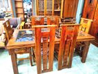 Teak Dining Table with 6 Chairs - Tdtc0958