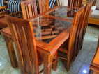Teak Dining Table with 6 Chairs - TDTC128