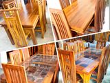 Teak Dining Table with 6 Chairs - Tdtc2416