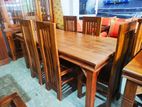 Teak Dining Table with 6 Chairs - Tdtc288