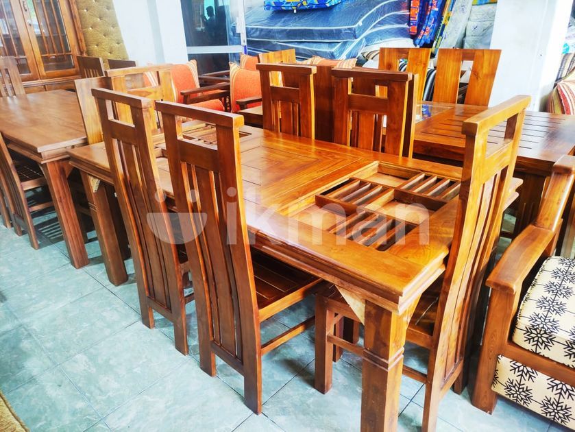 Teak Dining Table with 6 Chairs Tdtc910 Kaduwela ikman.lk