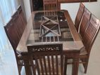 Teak Dining table with 8 chairs