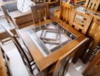 Teak Dining Table with Chair 4