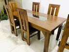 Teak Dining Table with Chair 6