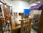 Teak Dining Table with Chair 6