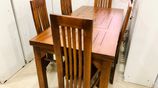 Teak Dining Table with Chair 6 Fully Finishing