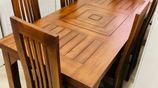 Teak Dining Table with Chair 6. (Fully Finishing ).