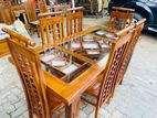 Teak Dining Table with Chairs 6ftx3ft TDT0250