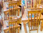 Teak Dining Table with Chairs 6ftx3ft TDT2415