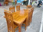 Teak Dining Table with Chairs 6ftx3ft TDT2502