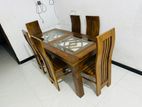 Teak Dining Table with Chairs