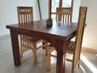 Teak Dining Table with Chairs