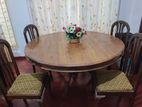 Teak Dining Table with Chairs