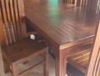 Teak Dining Table with Chairs