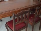 Teak Dining Table with Chairs