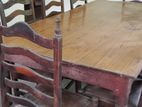 Teak Dining Table with Chairs