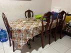 Teak Dining Table with Four Chairs