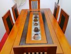 Teak Dining Table with Six Chair