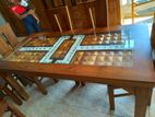 Teak Dining Table with Six Chair