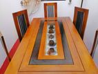 Teak Dining Table with Six Chair