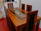 Teak Dining Table with Six Chair