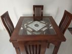 Teak Dinning 4 Chairs with Table (N-22)