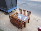 teak dinning chairs with table (NN-2)