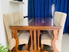 Teak Dinning Table with 6 Chairs and 2 Sofa Sets