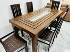 Teak Dinning Table with 6 Chairs