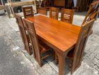 Teak Dinning table with 6 chairs